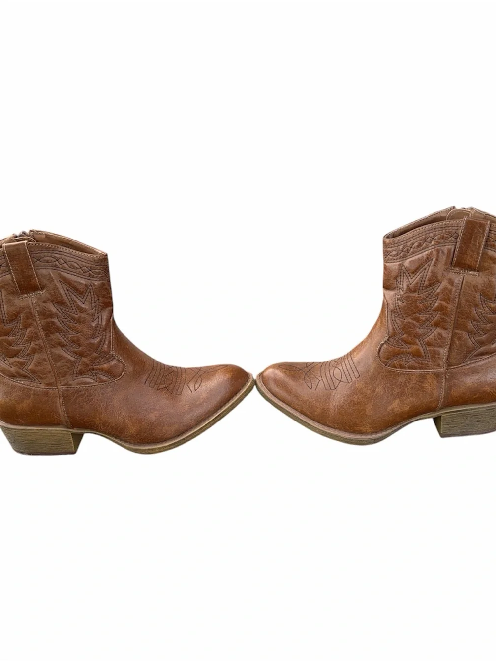 Coconuts by Matisse Tan Leather Slip-On Ankle Boots